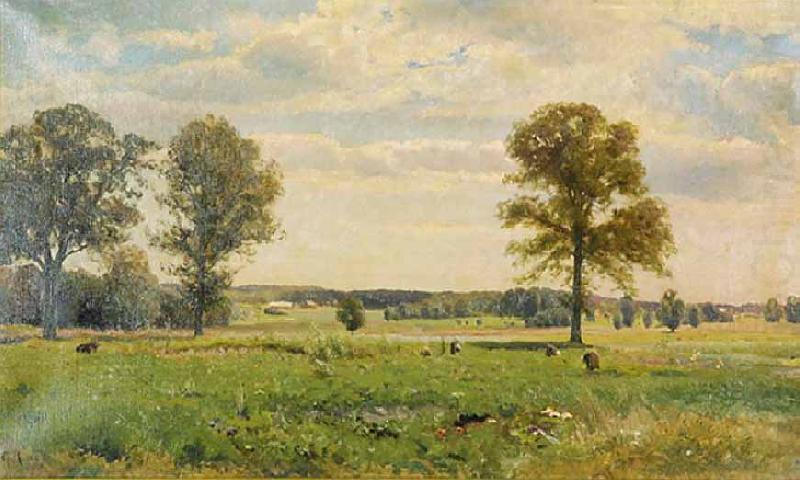 Working on the field, Gustaf Rydberg